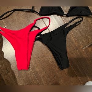 ZAFUL black & red tanning Bikinis